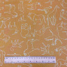 Printed Cotton SAMENA Camel / White